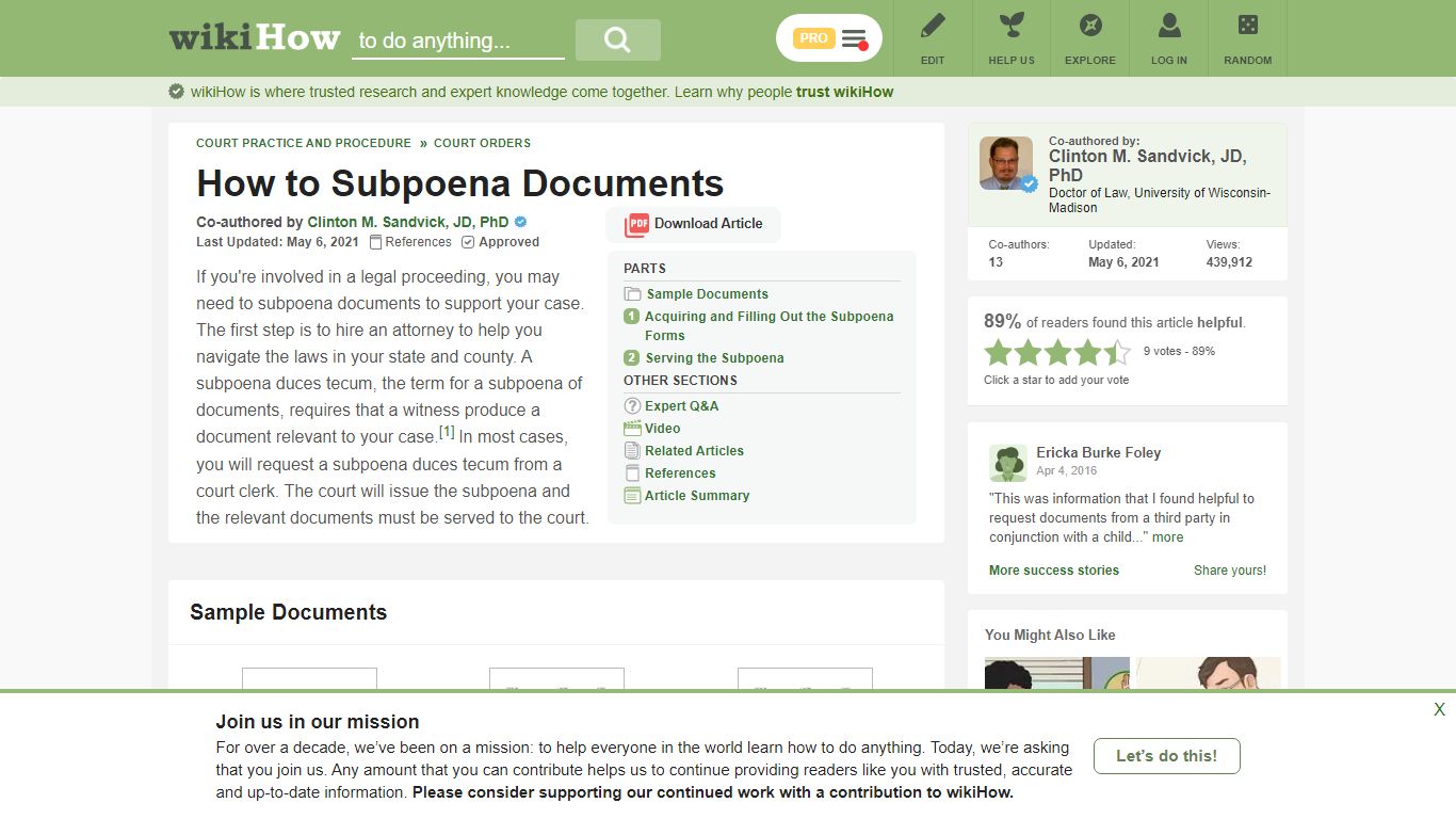 How to Subpoena Documents: 12 Steps (with Pictures) - wikiHow